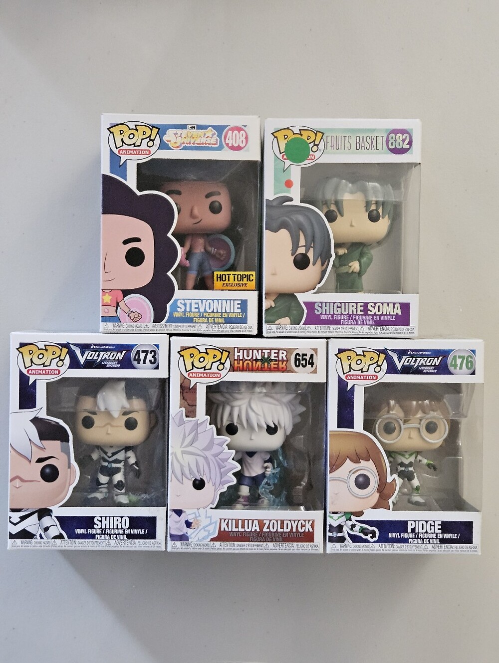 Funko Pop Animation Lot Stevonnie Killua Voltron